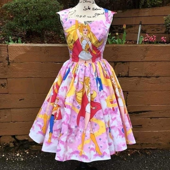 CUSTOM MADE PINUP STYLE SHE-RA DRESS - Picture 1 of 3